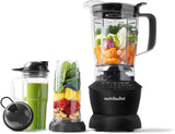 Nutribullet Full Size Blender, Elektrischer Mixer, Multifunktionaler Stabmixer, Professioneller Mixer, 1000 Watt Leistung, 1,6L Becher, Grau, NBF450DG Kitchen Naty Shop Dunkelgrau 1200 Watt