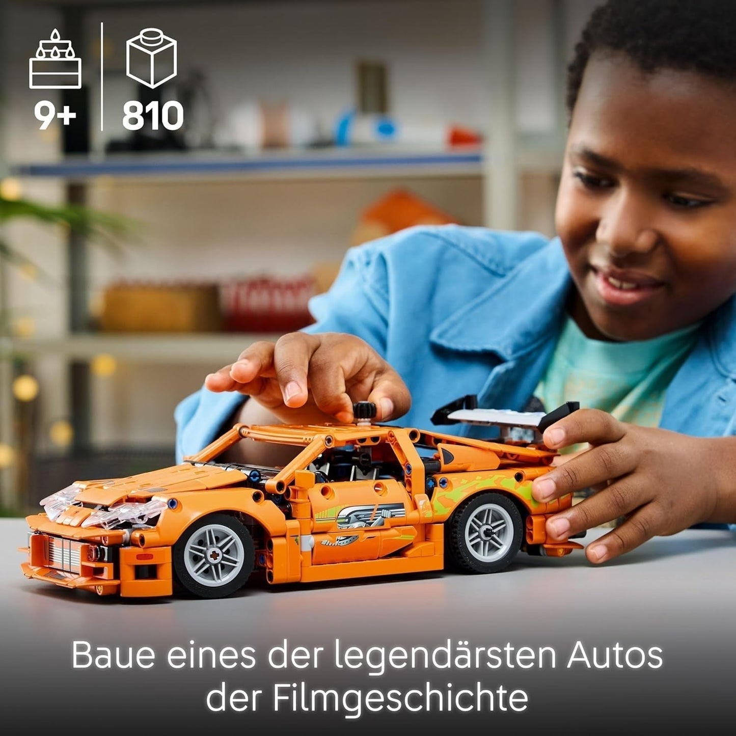 LEGO Technic Fast and Furious Toyota Supra MK4 - Leksaksbil - Med 6-cylindrig motor och öppningsbara dörrar - Modellset för pojkar och flickor över 9 år - Födelsedagspresentidé 42204 Byggset Beuche den LEGO-Store