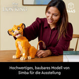 Lego Ç€ Disney Simba, den unge lejonkungen, byggleksak för insamling med kreativa djurfigurer, avkopplande aktivitet för vuxna, presentidé för kvinnor 43247 Byggset Besuche den LEGO-Store