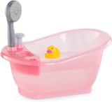 Corolle 9000141660 - Mon Grand Poupon badkar med pumpfunktion och gummiducky för alla 30-36 cm, 32,5 cm dockor, från 3 år