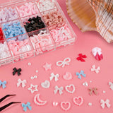 500 st 3D Nägel Charm Schleifen Charms Nägel Nail Art Charms Schleife Nagel Charms Nägel Nail Art Schleifen Nageldekorationen Mit Aufnahmewerkzeug Für Frauen Und Mädchen Nagel-Diy-Zubehör