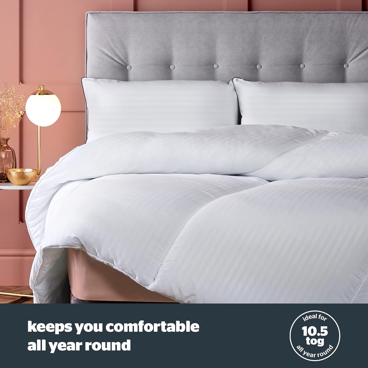 Duvet Silentnight Hotel Collection 10.5 Tog - dubbelsäng, polyester, vit Täcken och täcken Naty Shop