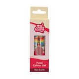 Funcakes Red Earth Food Coloring Gel: Högkoncentrerad karamellfärg för deg, grädde, fondant, marsipan och bakverk. Enkel dosering. En droppe för att skapa livfulla färger. Halal. 30 g.