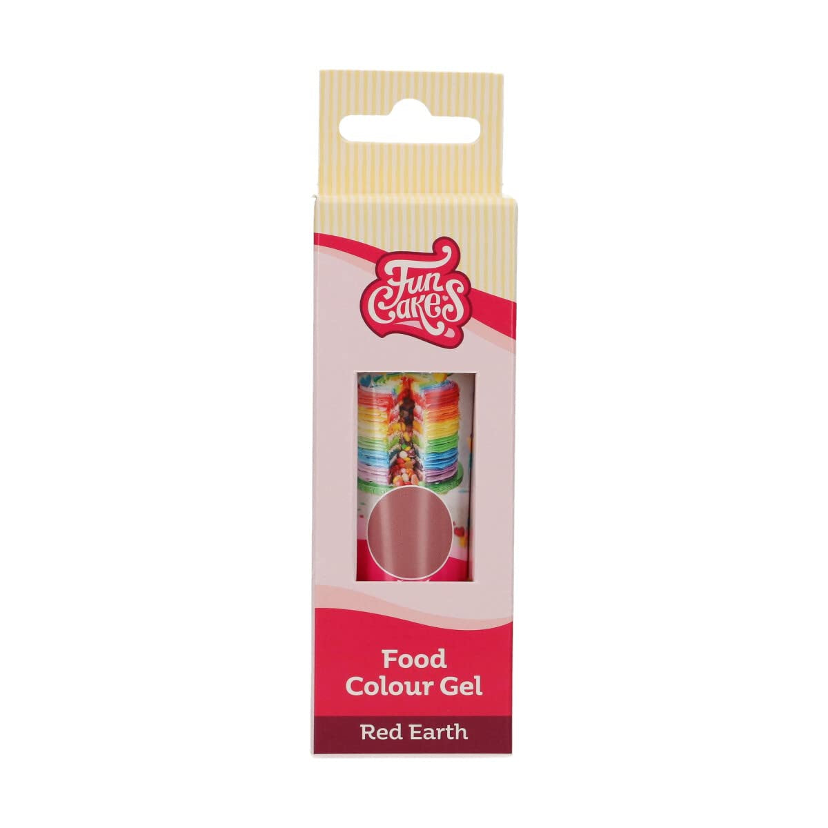 Funcakes Red Earth Food Coloring Gel: Högkoncentrerad karamellfärg för deg, grädde, fondant, marsipan och bakverk. Enkel dosering. En droppe för att skapa livfulla färger. Halal. 30 g.