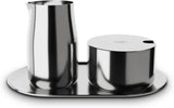 MJÖLK OCH SOCKER SET alfi högkvalitativt polerat rostfritt stål mjölk- och sockerset, elegant design, tål diskmaskin, hållbart