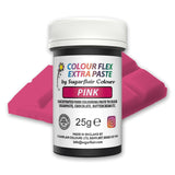 Matfärgspasta Sugarflair Colourflex Extra Pink Paste - Ätbar matfärg för smörkräm, choklad, sockerpasta, glasyr, fondant, kakmixar, deg med mera - 25g