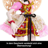 Monster High Skrämmande söt födelsedag Cupid Asteria docka i rosa och röd festklänning med tillbehör som inbjudan, ballong, present och mer, JBG77