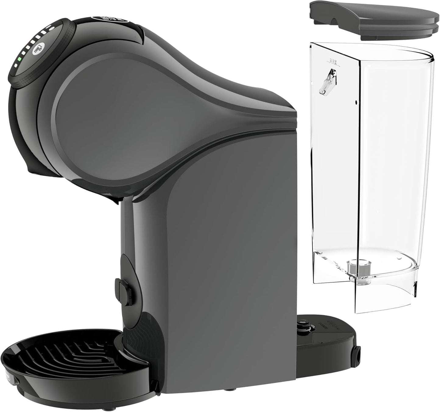 NESCAFÉ DOLCE GUSTO DeLonghi Dolce Gusto Genio S EDG226.A, Kapselespressomaskin inklusive 3 kapslar, kompakt design, justerbar droppbricka, 0,8 l, avtagbar vattentank, 1470 W, antracit