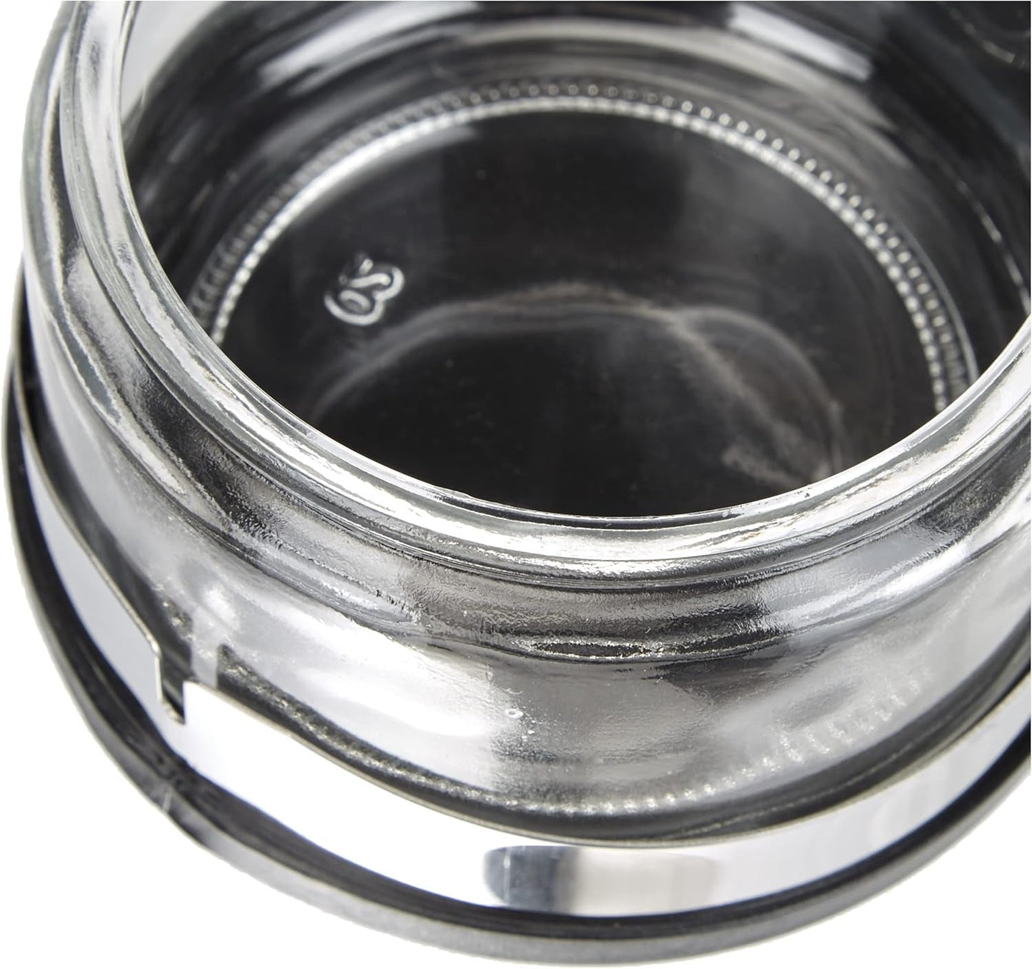 Classic Shaker, 250 ml, med sked, rostfritt stål, silver/transparent, 13 x 10 x 9 cm, 2 st.
