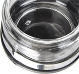 Classic Shaker, 250 ml, med sked, rostfritt stål, silver/transparent, 13 x 10 x 9 cm, 2 st.