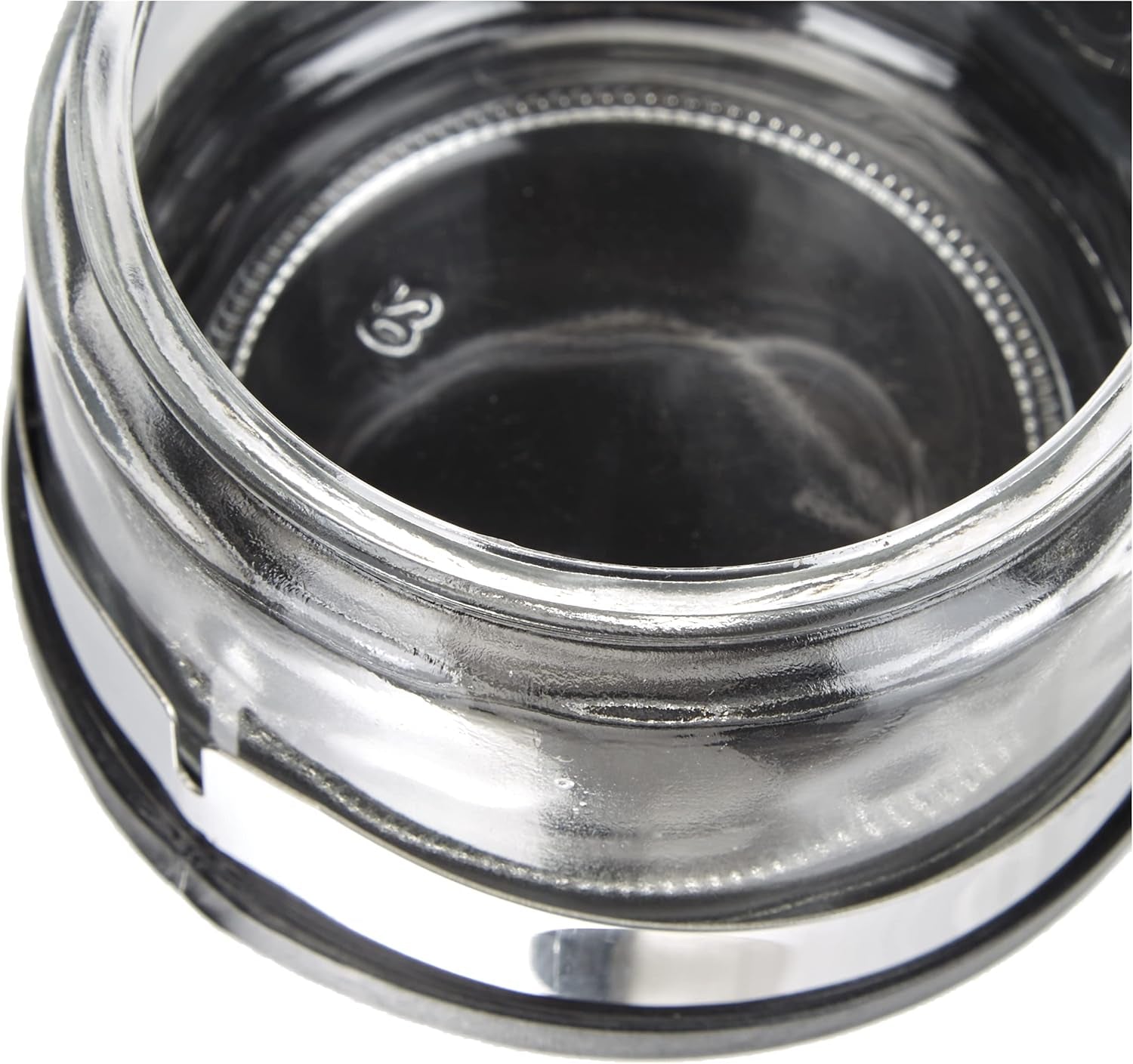 Classic Shaker, 250 ml, med sked, rostfritt stål, silver/transparent, 13 x 10 x 9 cm, 2 st.