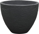 Dehner Stenkruka, Ø 40 cm, höjd ca. 31 cm, plast, antracit