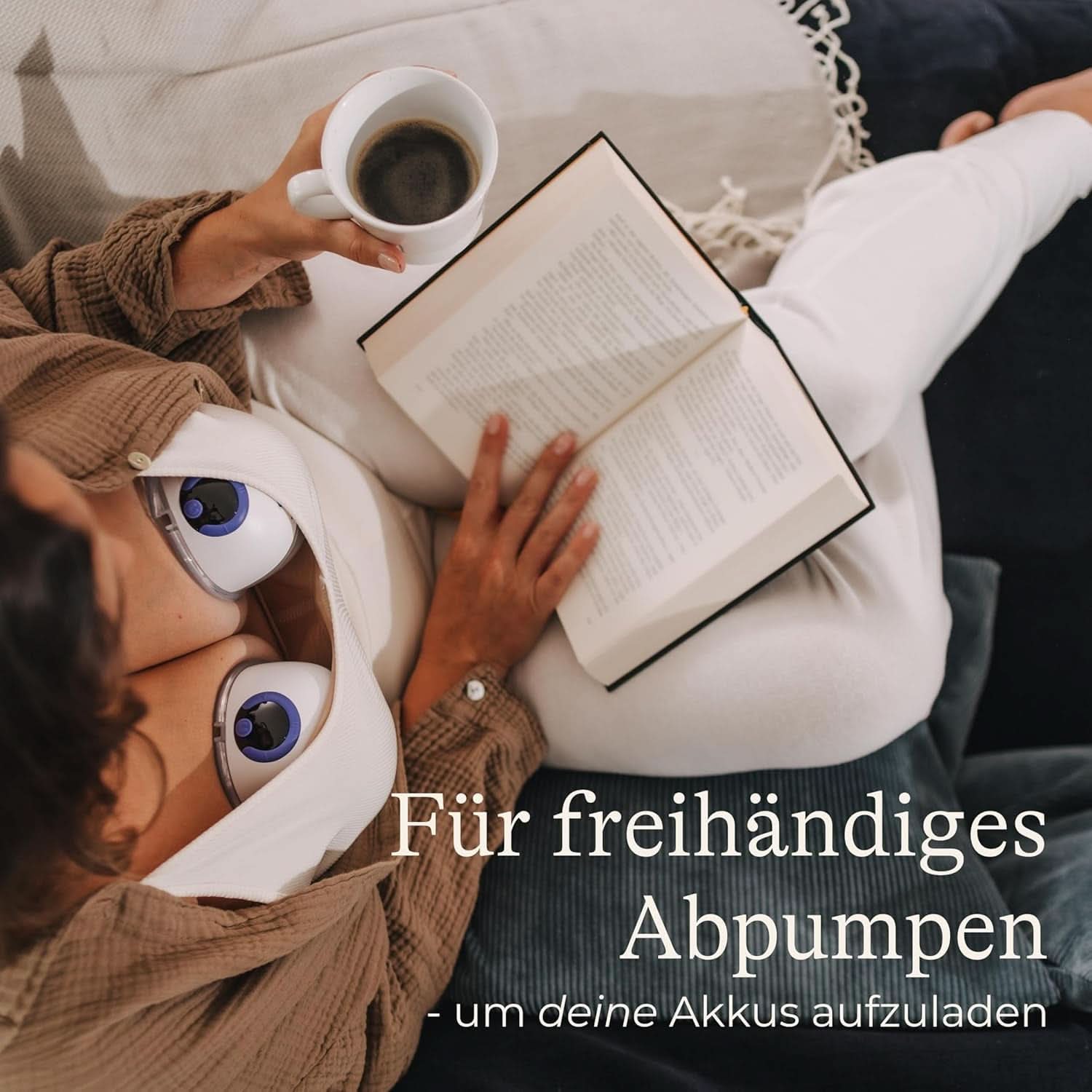 Lansinoh Tragbare Elektrische Doppelmilchpumpe – Freihändig Und Leise Abpumpen Ohne Kabel & Schläuche – Wiederaufladbarer Akku – Einfache Bedienung & Reinigung - Handsfree Tillbehör Mat och Amning Bebe Naty Shop
