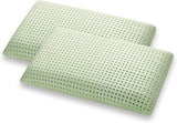 Marcapiuma Green Natural Natural Herbal Memory Foam Kudde 2 delar Standard Kuddar Naty Shop Hälsningar 2X Saponetta Modern