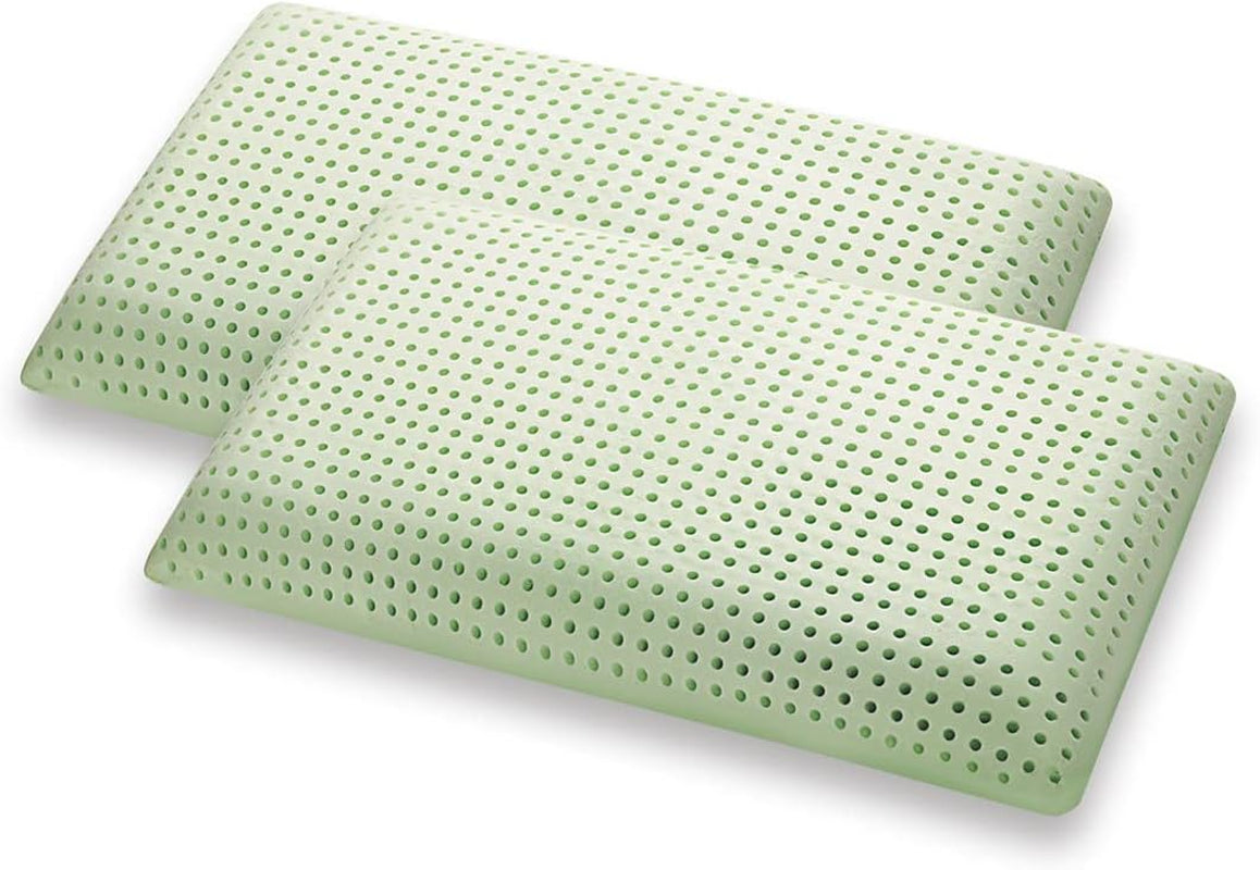 Marcapiuma Green Natural Natural Herbal Memory Foam Kudde 2 delar Standard Kuddar Naty Shop Hälsningar 2X Saponetta Modern