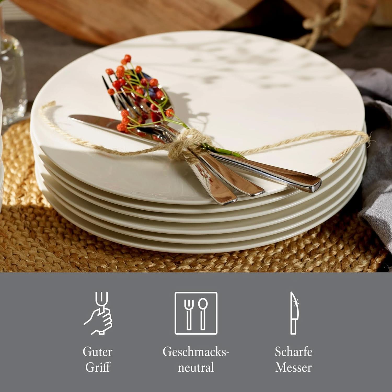 Vivo by Villeroy & Boch - Voice Basic bestickset 30 stycken för 6 personer Naty Shop
