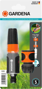 Gardena sprayset för 13 mm (1/2 tum) och 15 mm (5/8 tum) slangar: Rengöringssprayset med Aquastop för snabbt byte av anslutning (18288-20)