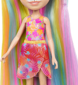 Enchantimals dockor, Sunshine Beach Deluxe hårdocka och djurvän, liten docka med avtagbar kjol och tillbehör, presenter för barn, HTJ70 Naty Shop Dolls