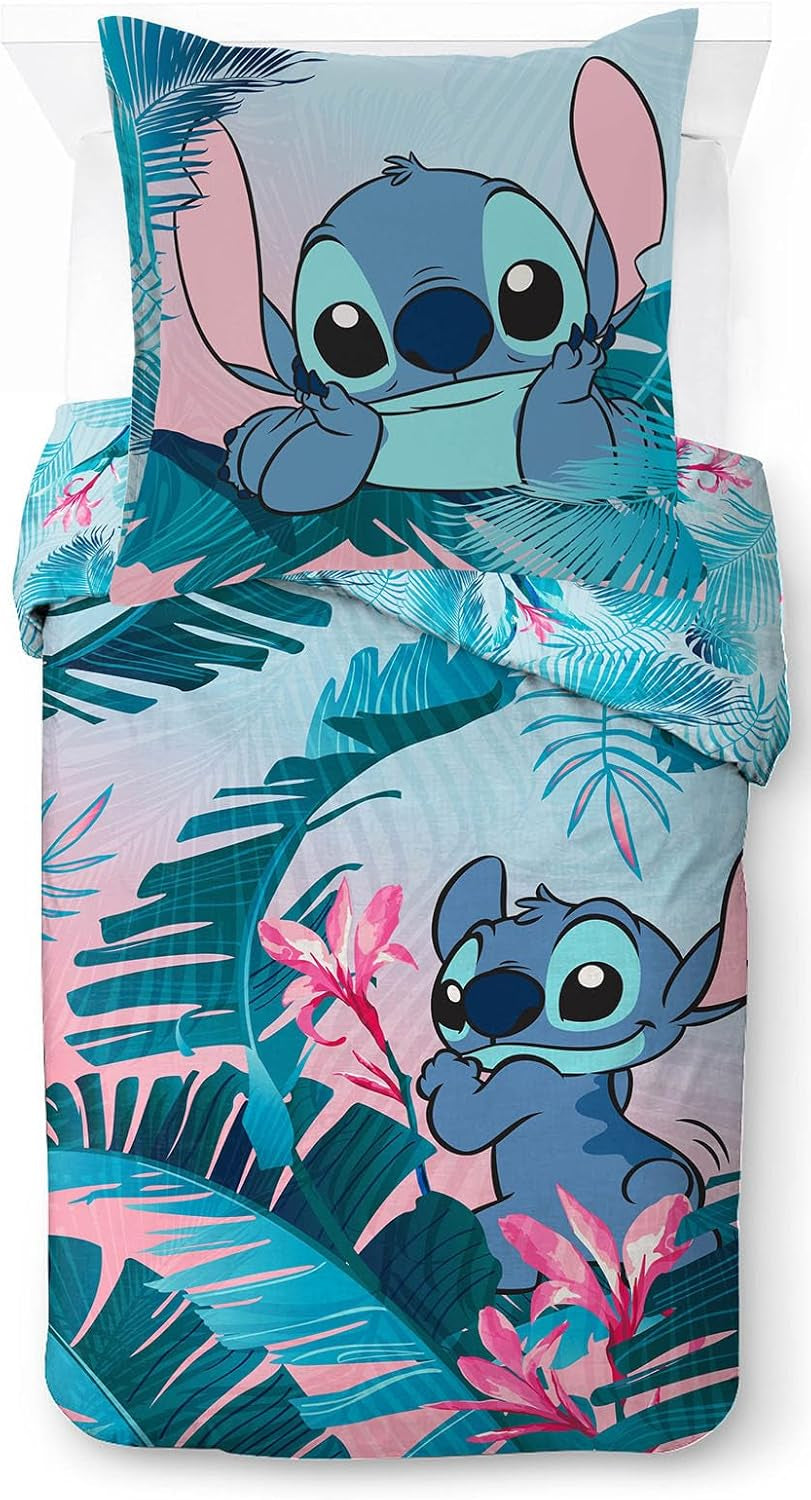 Lilo And Stitch Blommor Barnsängkläder Set Sängkläder - Kids Naty Shop Standardtitel