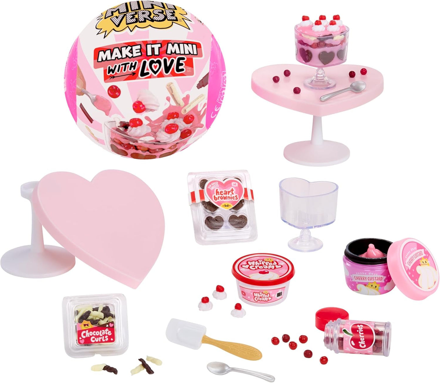 MGA Miniverse - Make It Mini with Love - Mini Samlarföremål, DIY Resin Craft Kit, Alla hjärtans dag-serien, matrepliker, icke-ätbara - för samlare och barn från 8 år och uppåt