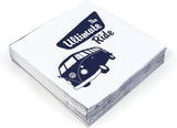 BRISA VW Collection - T1 Bus Volkswagen Bordsservetter (Samba Stripes/Red/3 Ply)