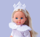 Simba Evi Princess of Love's Dreams, lekdocka i en drömmande vinterklänning med pälskant och glitterelement, 12 cm, 3 år och uppåt