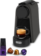 Espressomaskin med Nespresso De'Longhi Essenza Mini-kapslar, svart | Pumptryck 19 bar | Vattentank 0,6 l | För espresso och lungo | Liten espressomaskin – Fantastiska kaffestunder | EN85.B