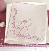Appartina Elegantia 40X40 Cm Tygliknande luftlagda servetter, högkvalitativ bröllopsservett, tygliknande bröllopsservetter Engångsservetter för olika tillfällen (Dusky Pink)