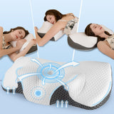 Nackkudde Ortopedisk kudde för nacksmärta Memory Foam Kudde Ergonomisk kudde för optimalt stöd Nackstödskudde för laterala rygg- och magstöd Cervikala ortopediska kuddar Naty Shop