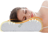 Memory Foam kudde, nackstödskudde, ergonomisk nackkudde för olika sovställningar med avtagbart överdrag Cervikala ortopediska kuddar Naty Shop White