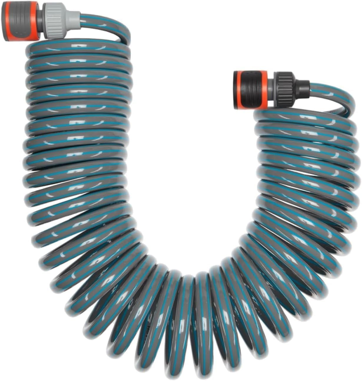 Gardena 4647-20 spiralslang komplett set, med automatisk slangindragning, med spraymunstycke och krananslutning (slanglängd: 10 m, slangdiameter: 9 mm, set: ja)