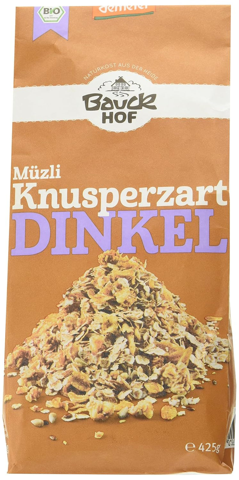 Crispy Hof speltmüsli (1 x 425 g) Förpackning om 1