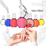 LALILL Nagelbandsolja 75Ml - Himbeere Nagelpflegeöl - Nagelöl Pflege Für Nägel Nagelhaut - SPA Maniküre Nageldesign Hände - Vegansk - Med pipett