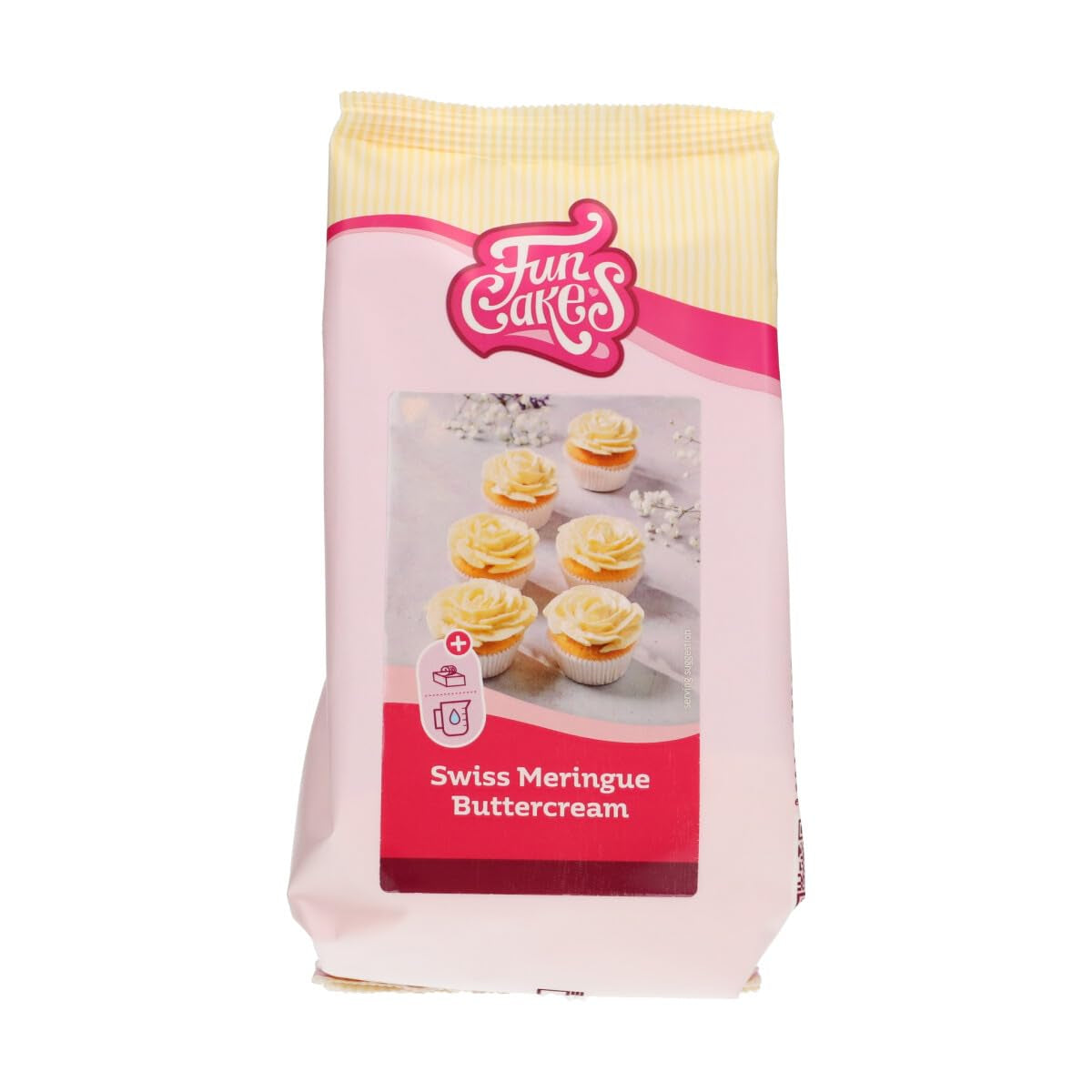 Funcakes Mix Für Schweizer Baiser Buttercreme: Einfach Zu Berübenen, Cremig, Perfekt Zum Dekorieren, Abdecken Und Füllen Von Kuchen, Belag Auf Cupcakes. 400 G. Blandning för bakning och matlagning Naty Shop Standardtitel