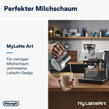 De'Longhi La Specialista Arte EC9155.MB portafilter espressomaskin med kvarn, 8 malinställningar, 15 bar tryck, 3 temperaturinställningar, mjölkskummare, 1550W, 1,7L tank, rostfritt stål/svart, inklusive barista kit