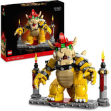 LEGO Super Mario The Mighty Bowser 3D-modellsats Stor samlarbar rörlig figursats inklusive duellplattform Fläkt Presentidé Visningsrumsdekor 71411 Byggset Besuche den LEGO-Store Singur