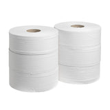 Scott Essential Jumbo toalettrulle 8501 - toalettpapper Jumborulle - 6 rullar X 1 053 ark 2-lagers toalettpapper (totalt 2 400 M)