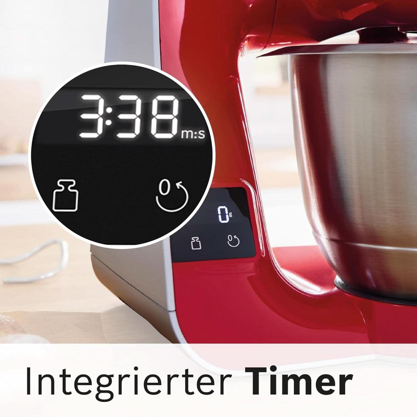 Matberedare Bosch Series 4 MUM5X720, integrerad våg, skål i rostfritt stål 3,9L, mixer 1,25L, 1000W Tillbehör Mat och amning Bebe Naty Shop