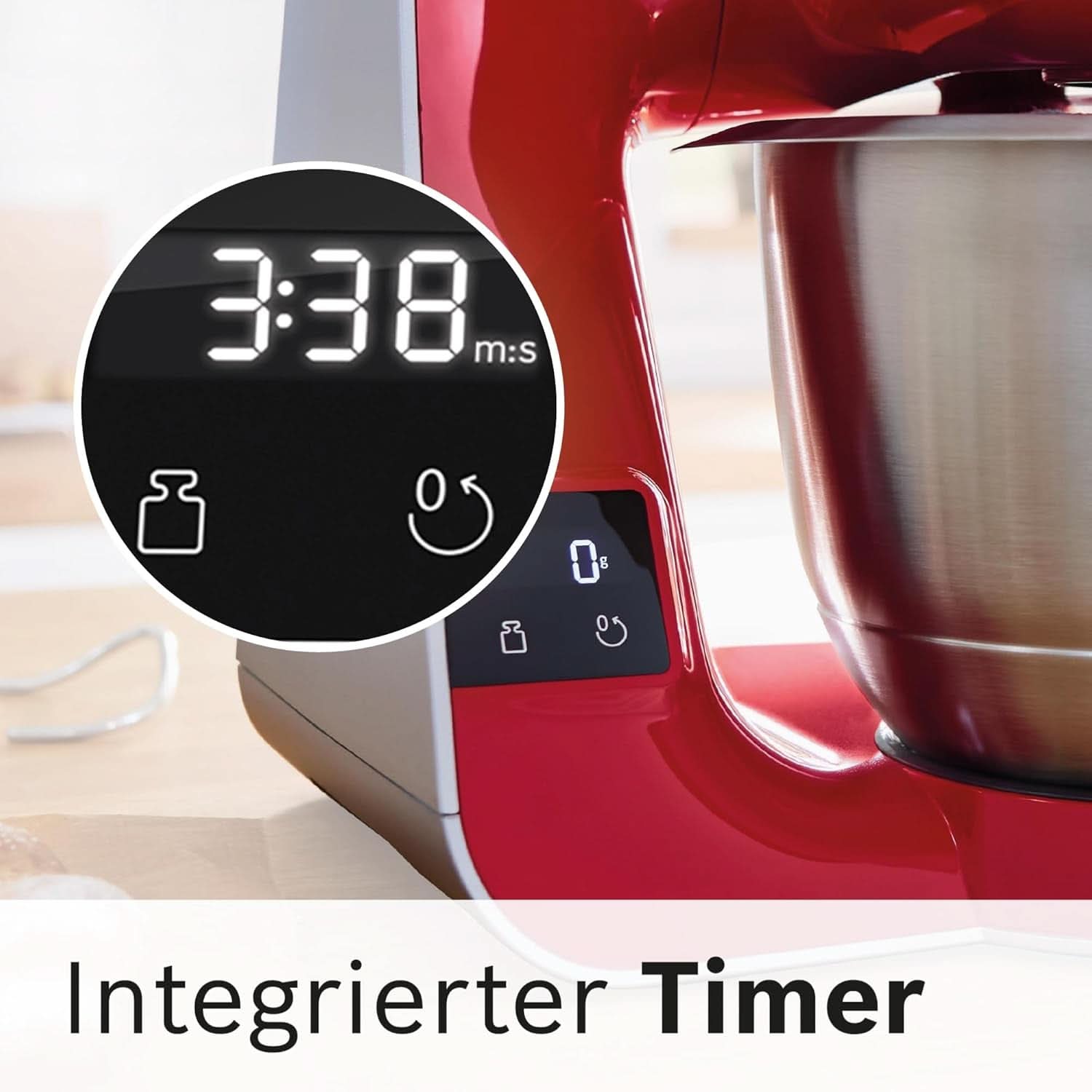 Matberedare Bosch Series 4 MUM5X720, integrerad våg, skål i rostfritt stål 3,9L, mixer 1,25L, 1000W Tillbehör Mat och amning Bebe Naty Shop