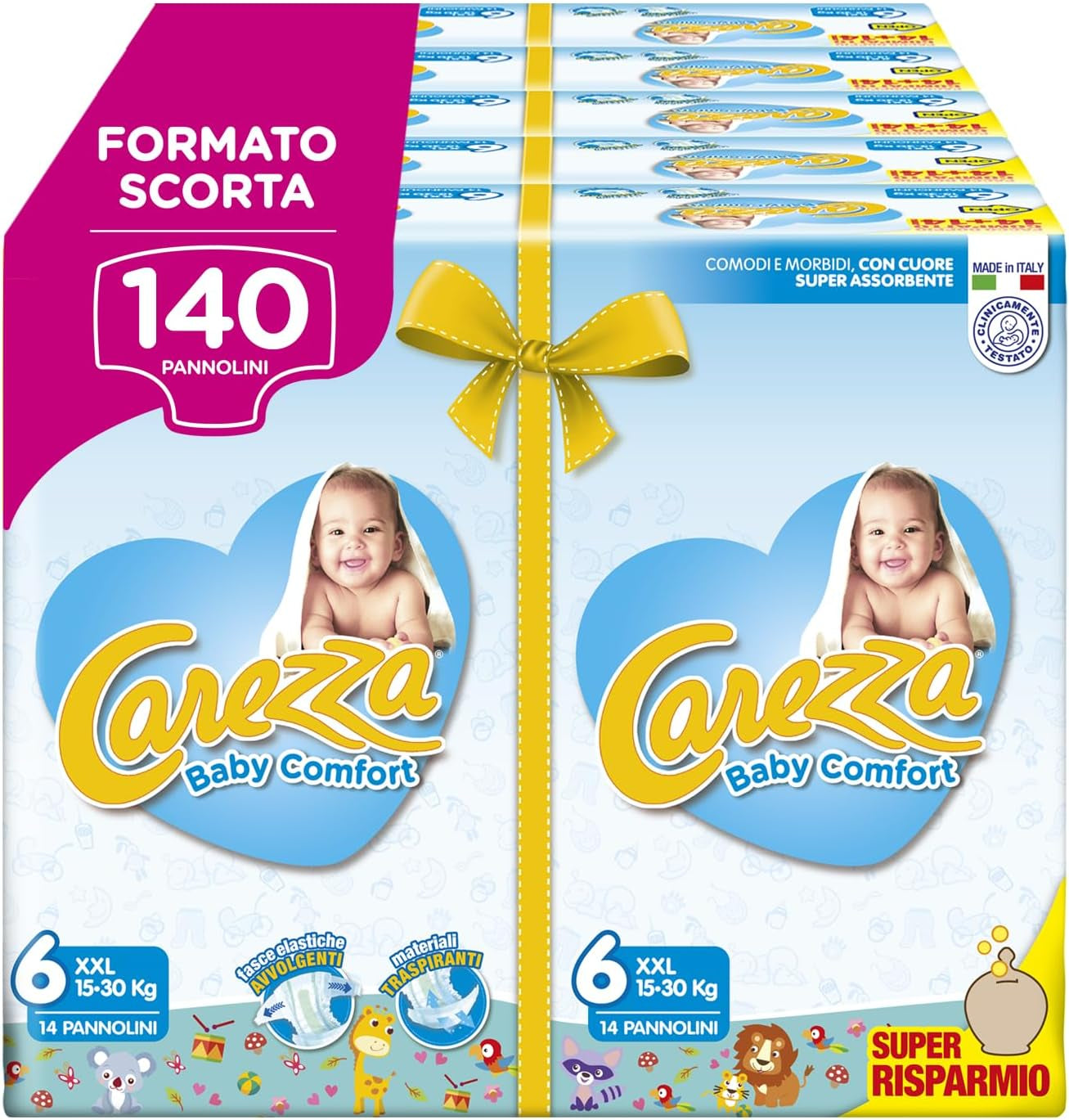 Baby Comfort XXL | Storlek 6 (16-30kg) | 140 blöjor