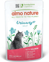 almo nature Functional Urinary Help - Våtfoder för vuxna katter med lax - Stödjer urinvägarnas hälsa - 30 påsar à 70 g vardera
