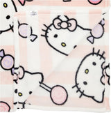 Hello Kitty överkast, rosa, mjuk filt 130X170Cm, överkast av mikrofiber eller bäddsoffa. Kvalitet med Oekotex certifikat, Sanrio sängar och filtar Besuche den Kanguru-Store