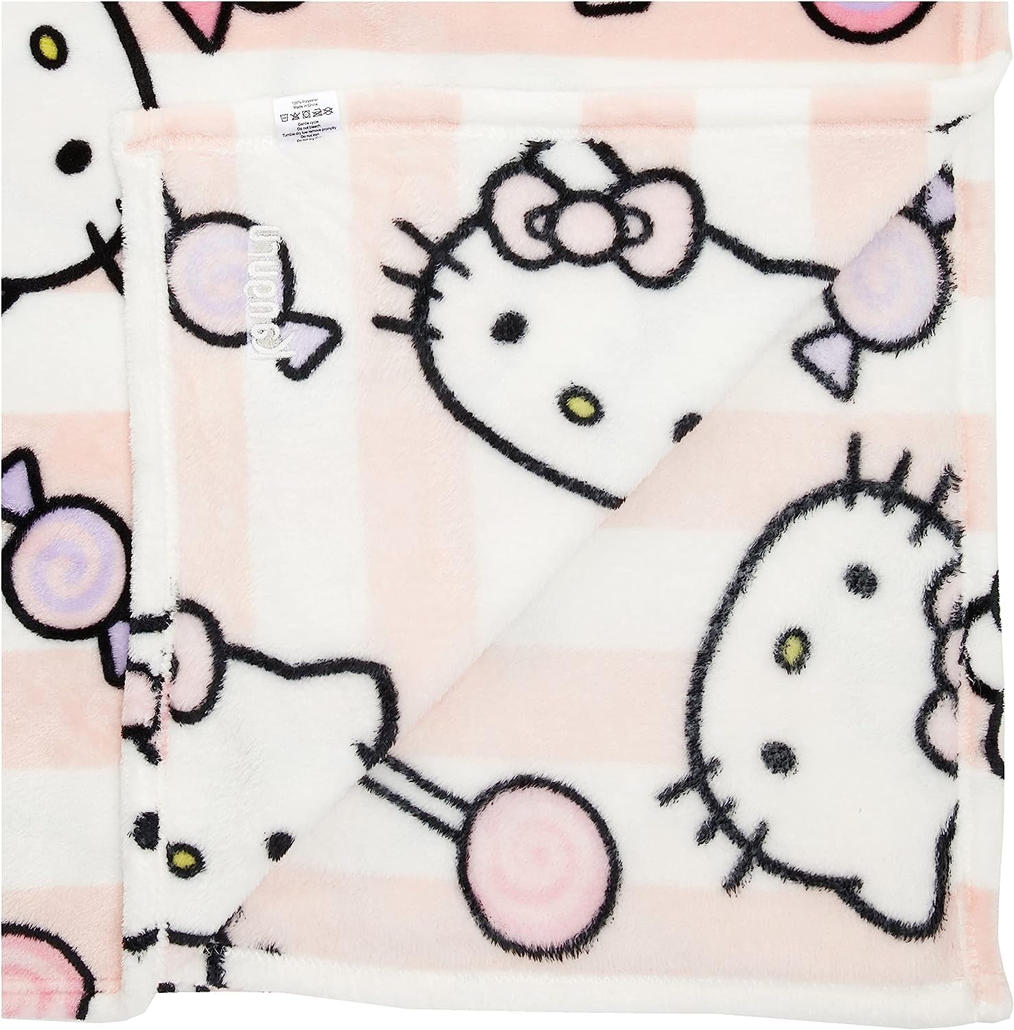 Hello Kitty överkast, rosa, mjuk filt 130X170Cm, överkast av mikrofiber eller bäddsoffa. Kvalitet med Oekotex certifikat, Sanrio sängar och filtar Besuche den Kanguru-Store