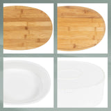 FPA brödlåda med ventilationshål, keramisk brödlåda, SALENA, brödskål, vit, 36,5 x 23,5 x 14 cm Matförvaringslådor Naty Shop