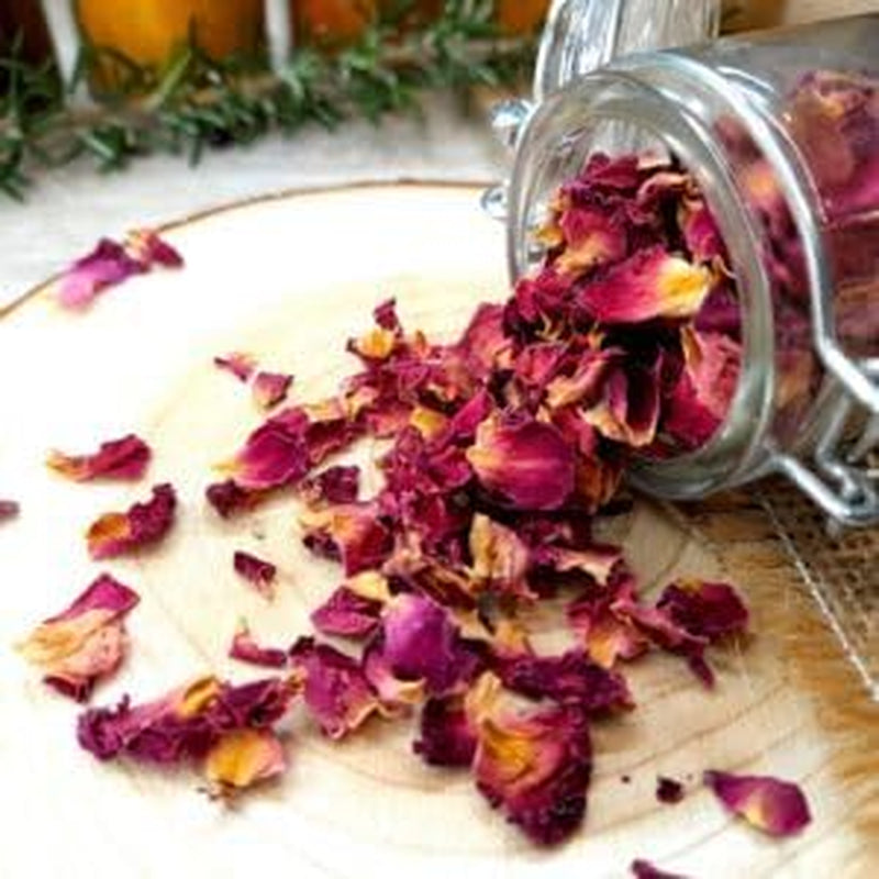 100g premium ätbara rosenknoppar - torkad Atlas rosenbladsinfusion - söt och blommig smak och arom - 100% naturlig, ren och utan tillsatser | Tazarin Ltd