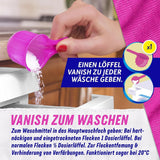 Vanish Oxi Action Powder Pink - 1,125 kg - klorfritt fläckborttagning och tvättförbättringspulver - för färgad tvätt Tvättmedel Naty Shop