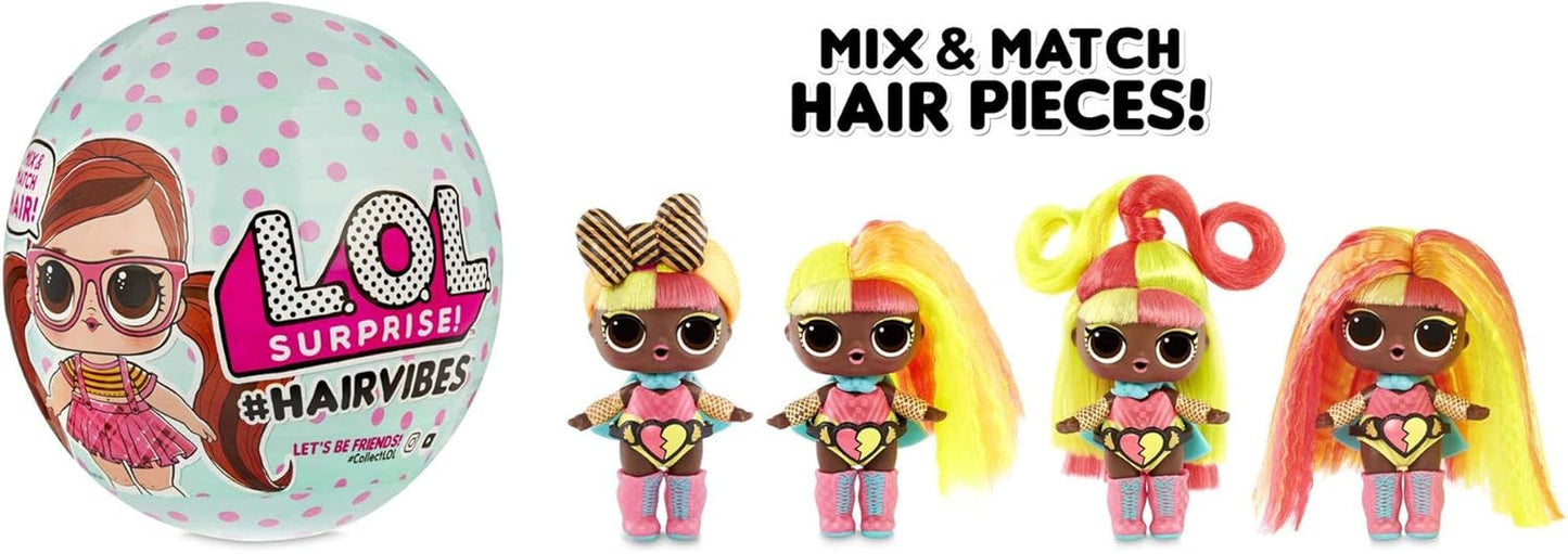 LOL Surprise Collectible Dolls for Girls - Med 15 olika överraskningar och frisyrer - #Hairvibes Dolls