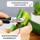 Westmark 29092270 Sparschäler Gallant, Pp/Tpe/Edelstahl, Schwarz / Rot, 16,5 X 3,7 X 2 Cm Skalare Naty Shop