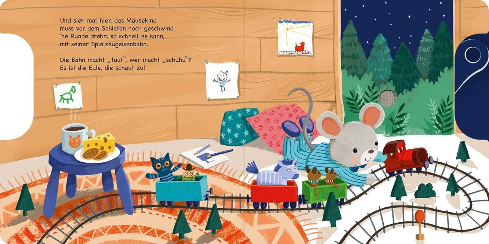 Shoo, shoo, nu sover du också!: Skjutreglage och 11 ljud | En innovativ bok med reglageljud för små över 18 månader Bebe Naty Shop Toys