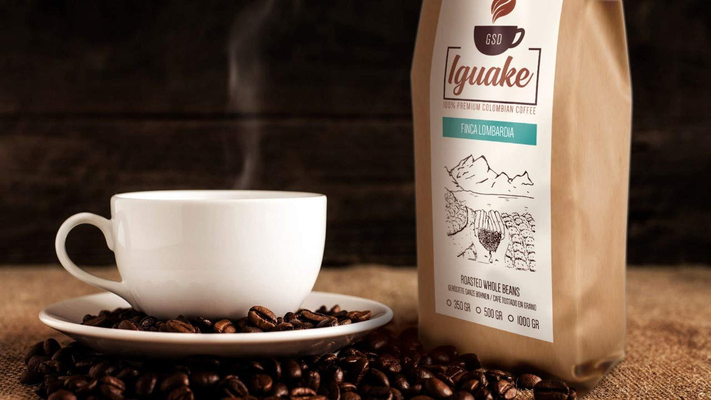 Iguaque kaffe 1000gr | Premium Kaffee ganze Bohnen 100% Arabica från Colombia | Familienbetrieb - Single Origin Kaffeebohnen - Nachhaltige eigene Plantage im Hochland - Kräftiges Aroma